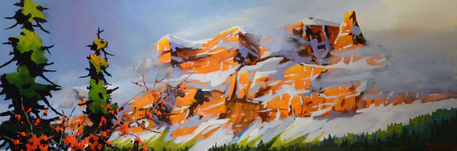 Snowfall at Castle Mt.