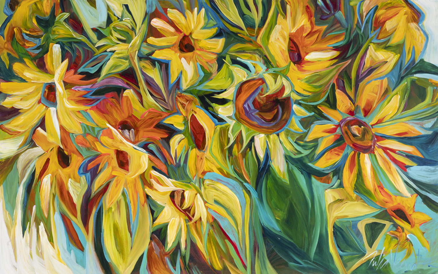 Sunflowers in My Garden