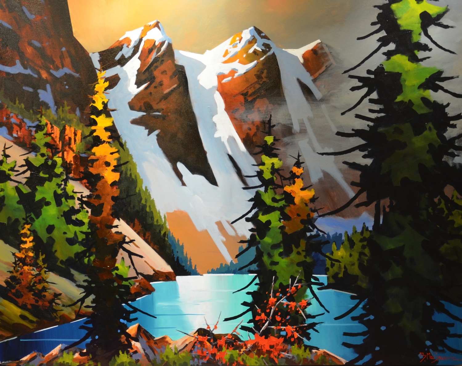 At Moraine Lake Shoreline