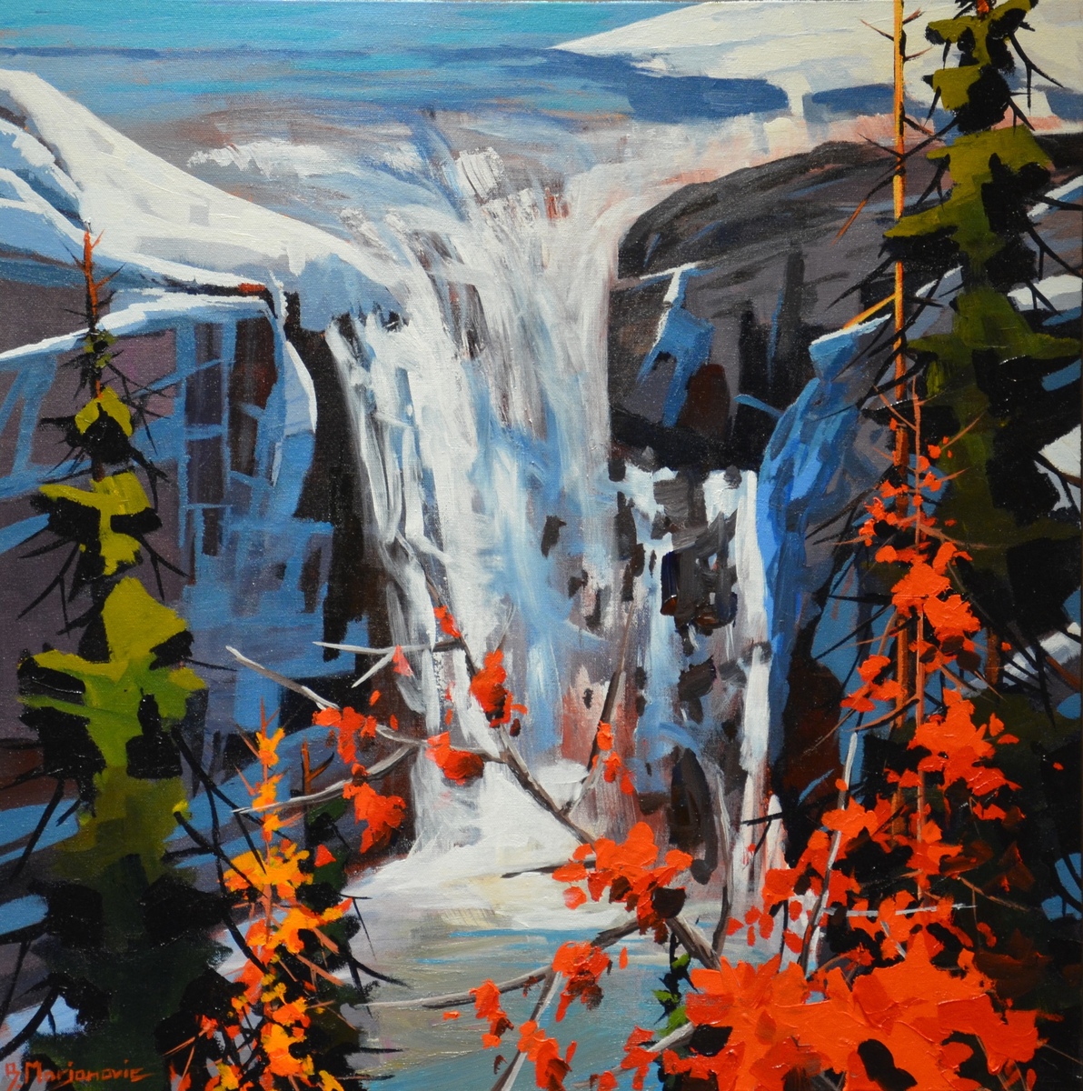 Up Close at Elbow Falls