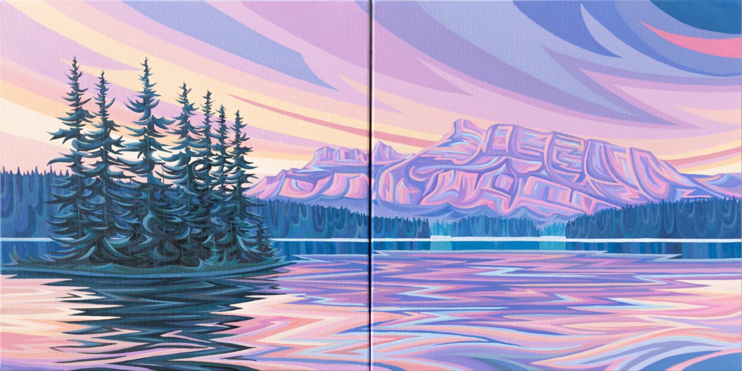 Two Jack Lake Diptych