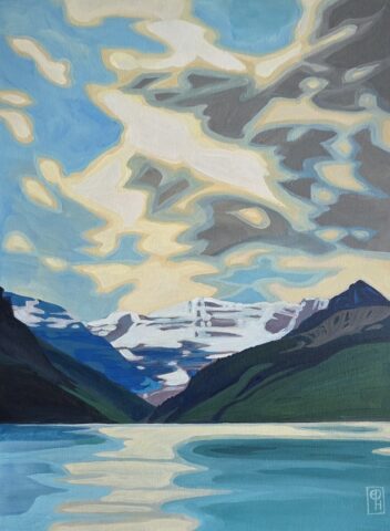 Happy at Lake Louise